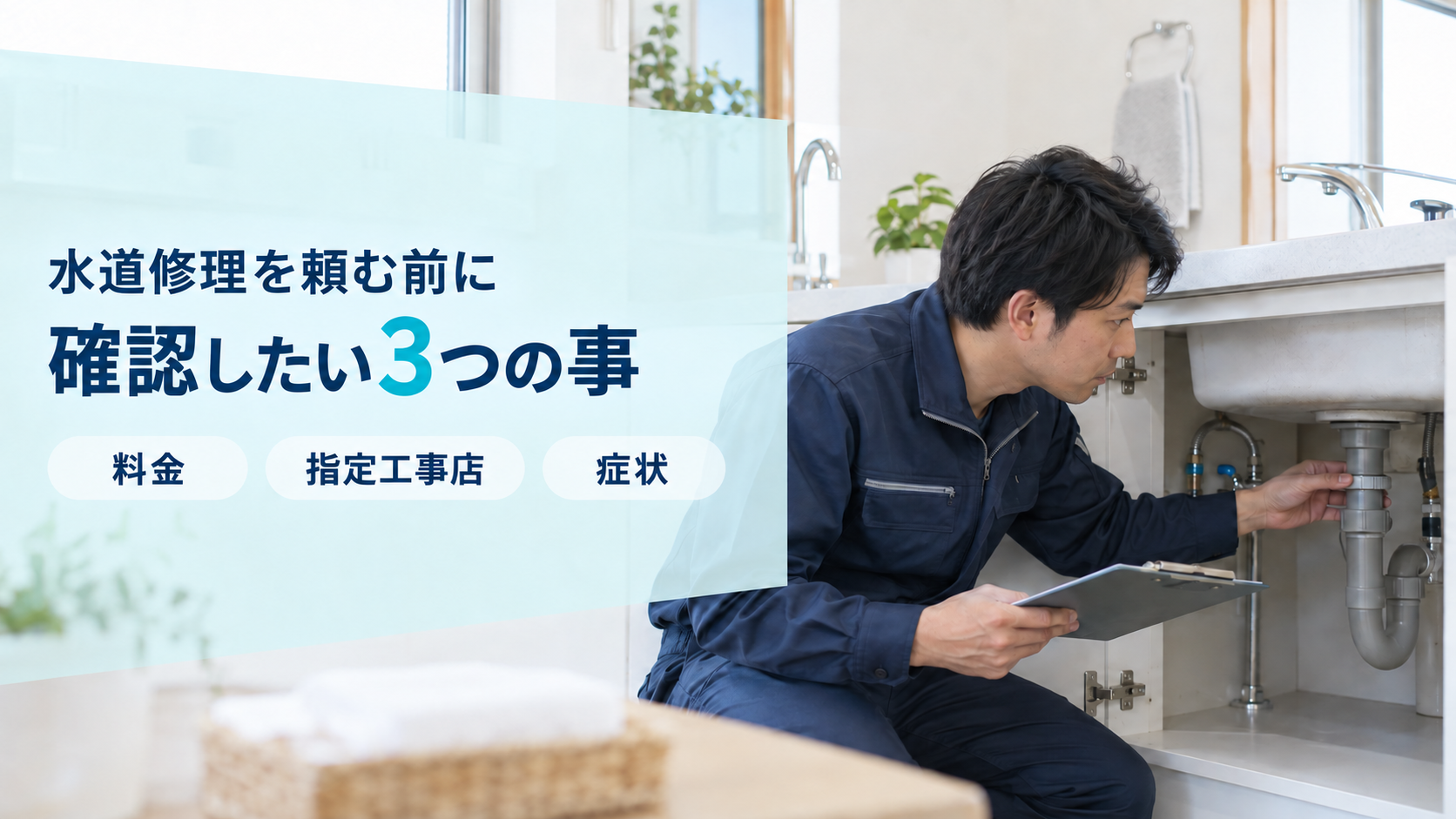 呉市で水道修理を頼む前に確認したい3つのこと｜業者選びのポイント
